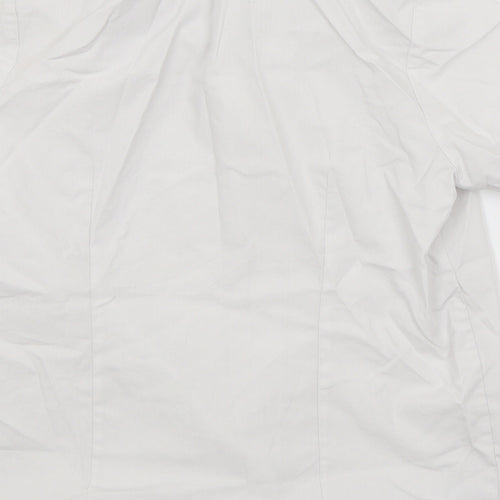 George Girls White   Basic Button-Up Size 9-10 Years
