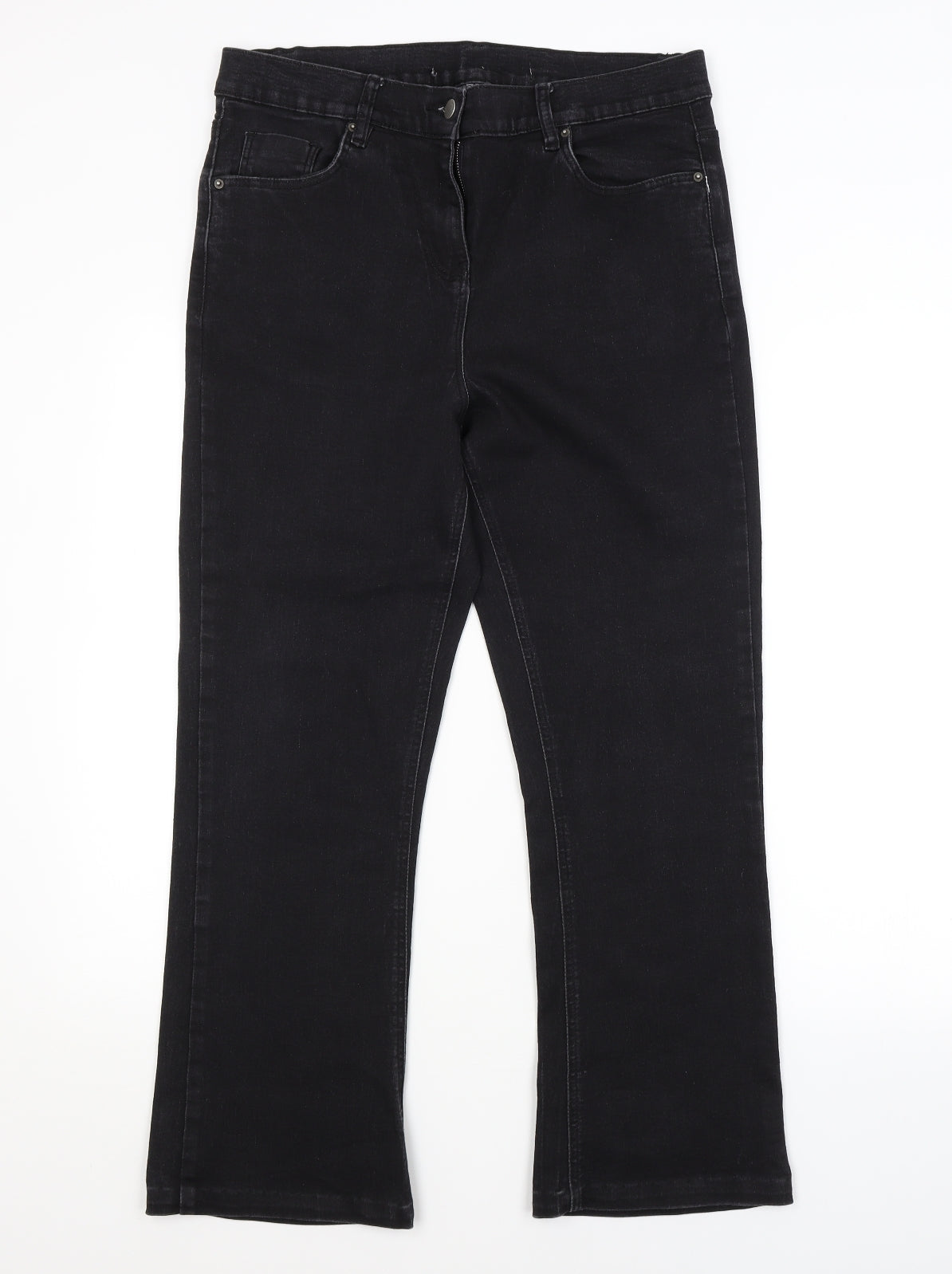 Simply Be Womens Black   Bootcut Jeans Size 16 L27 in