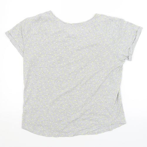 NEXT Womens Grey Argyle/Diamond   Pyjama Top Size 8