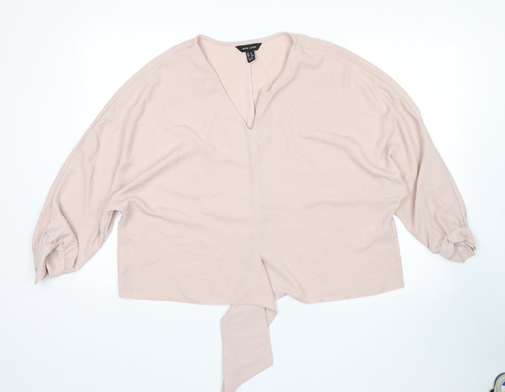 New Look Womens Pink   Basic Blouse Size 8