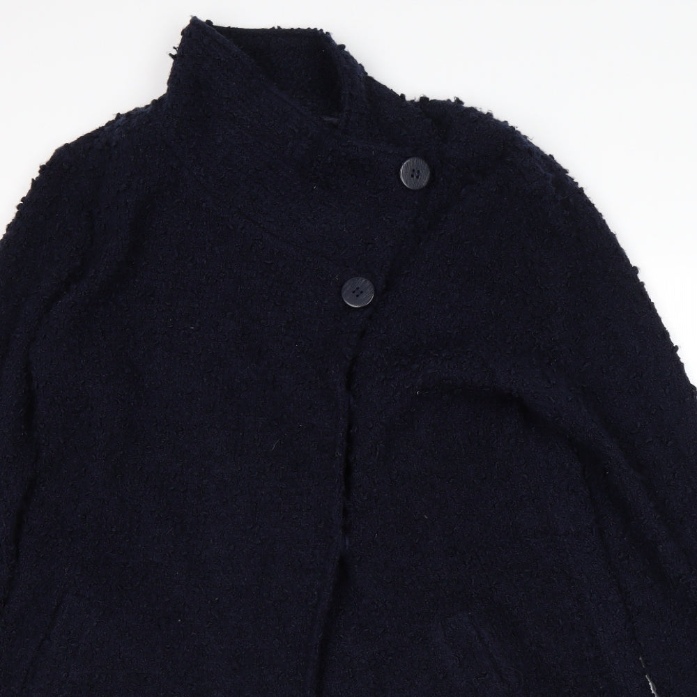 Phase Eight Womens Blue   Overcoat Coat Size 14