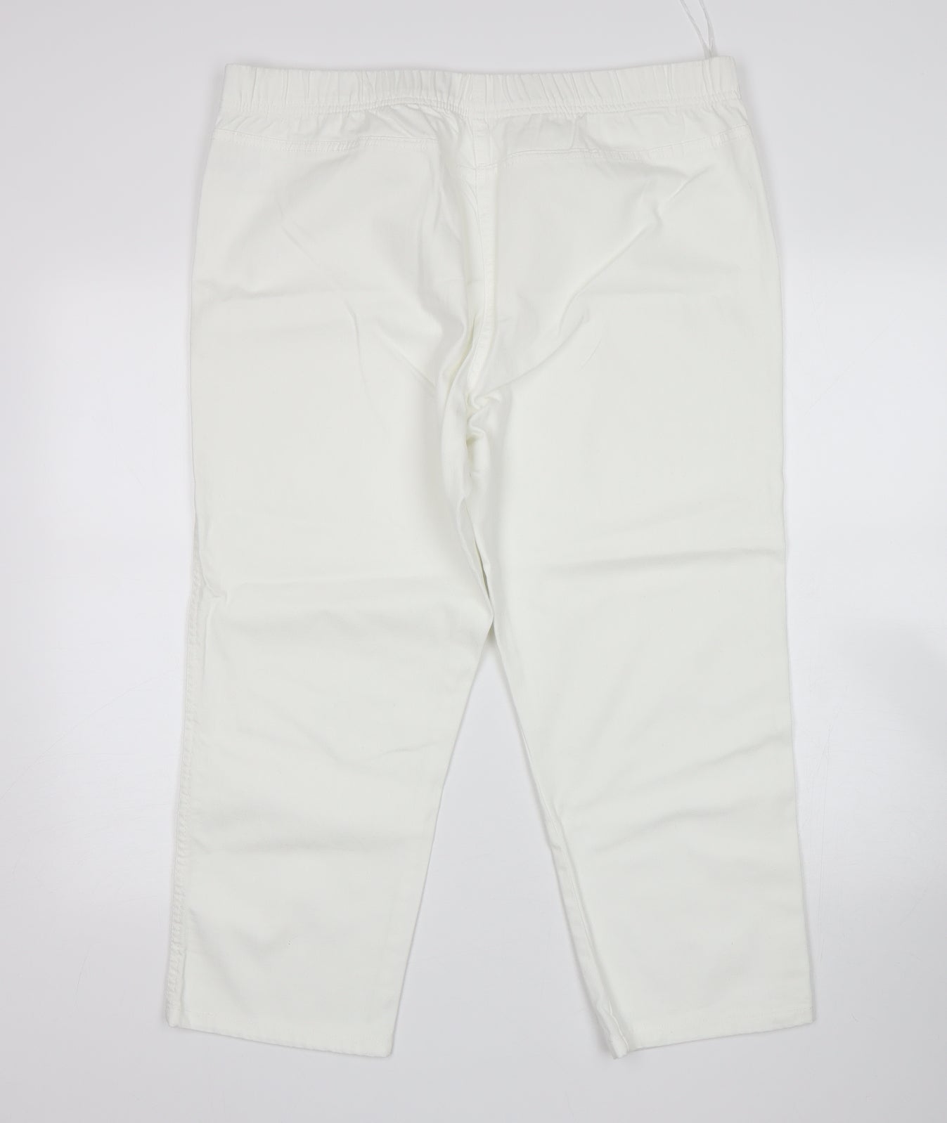 George Womens White   Cropped Jeans Size 18 L24 in