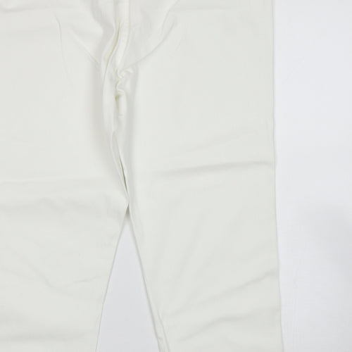George Womens White   Cropped Jeans Size 18 L24 in
