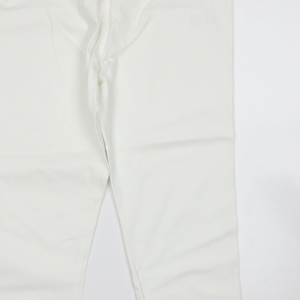 George Womens White   Cropped Jeans Size 18 L24 in