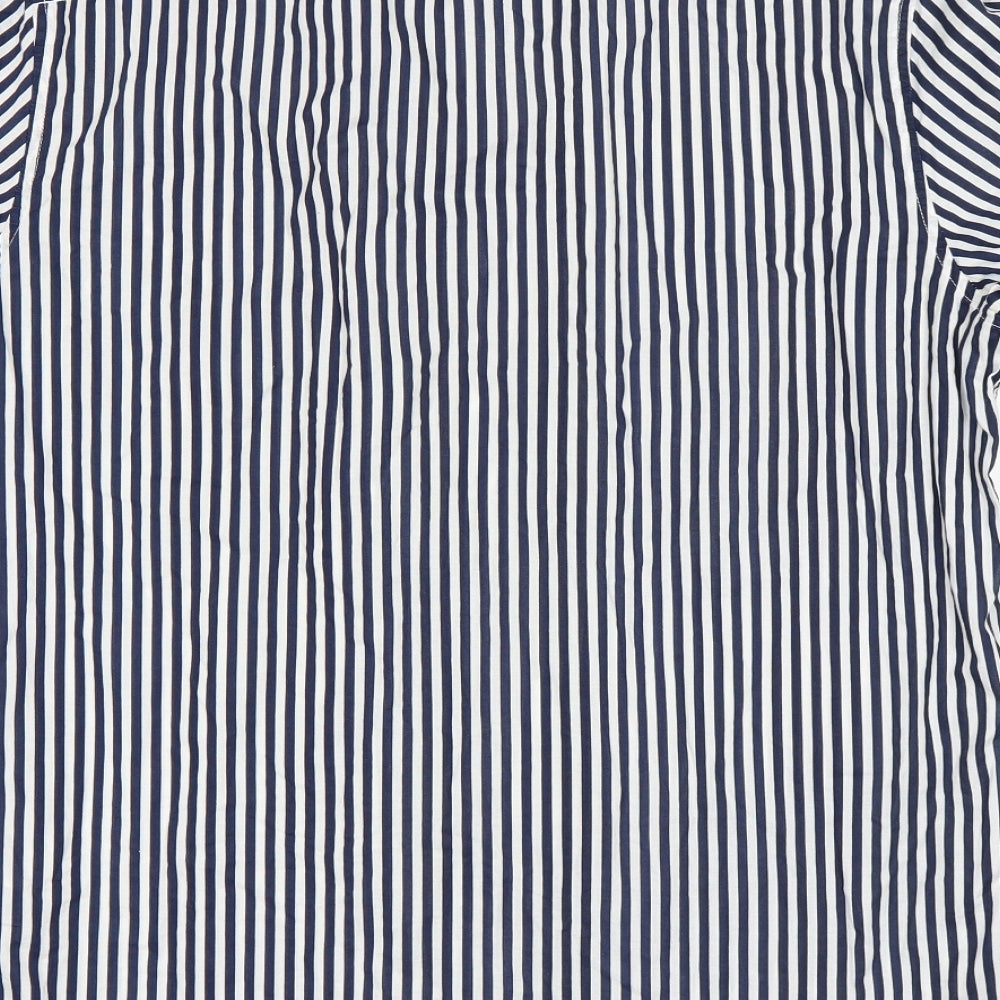 H&M Womens Multicoloured Striped  Basic Button-Up Size M