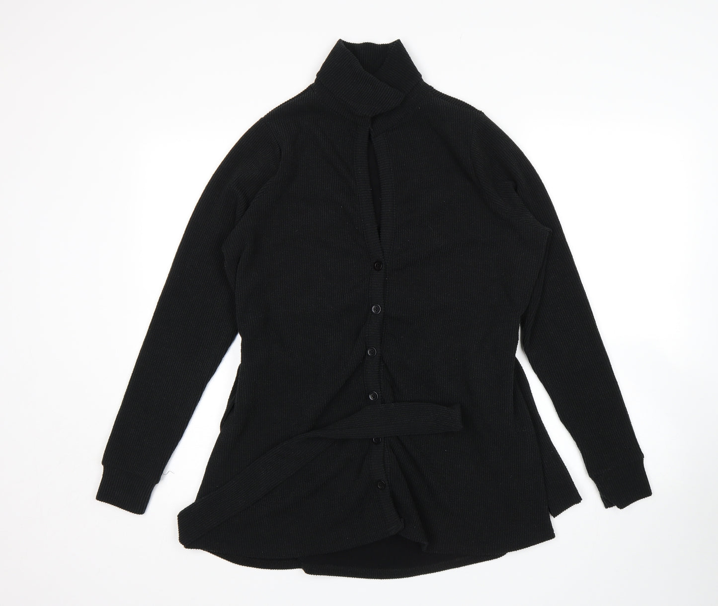 In the Style Womens Black   Cardigan Jumper Size 12
