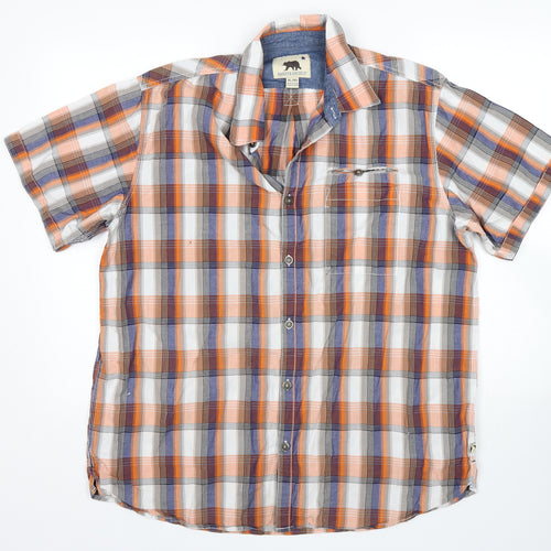 Dakota Grizzly Mens Multicoloured Plaid   Button-Up Size XL