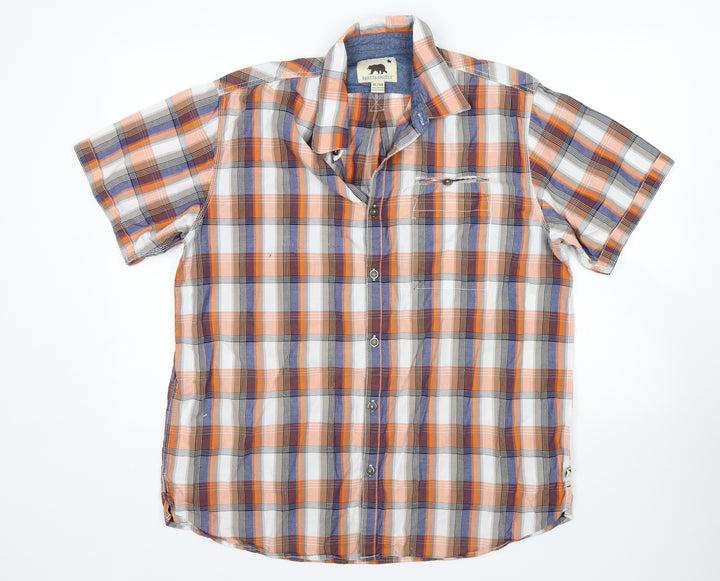 Dakota Grizzly Mens Multicoloured Plaid   Button-Up Size XL