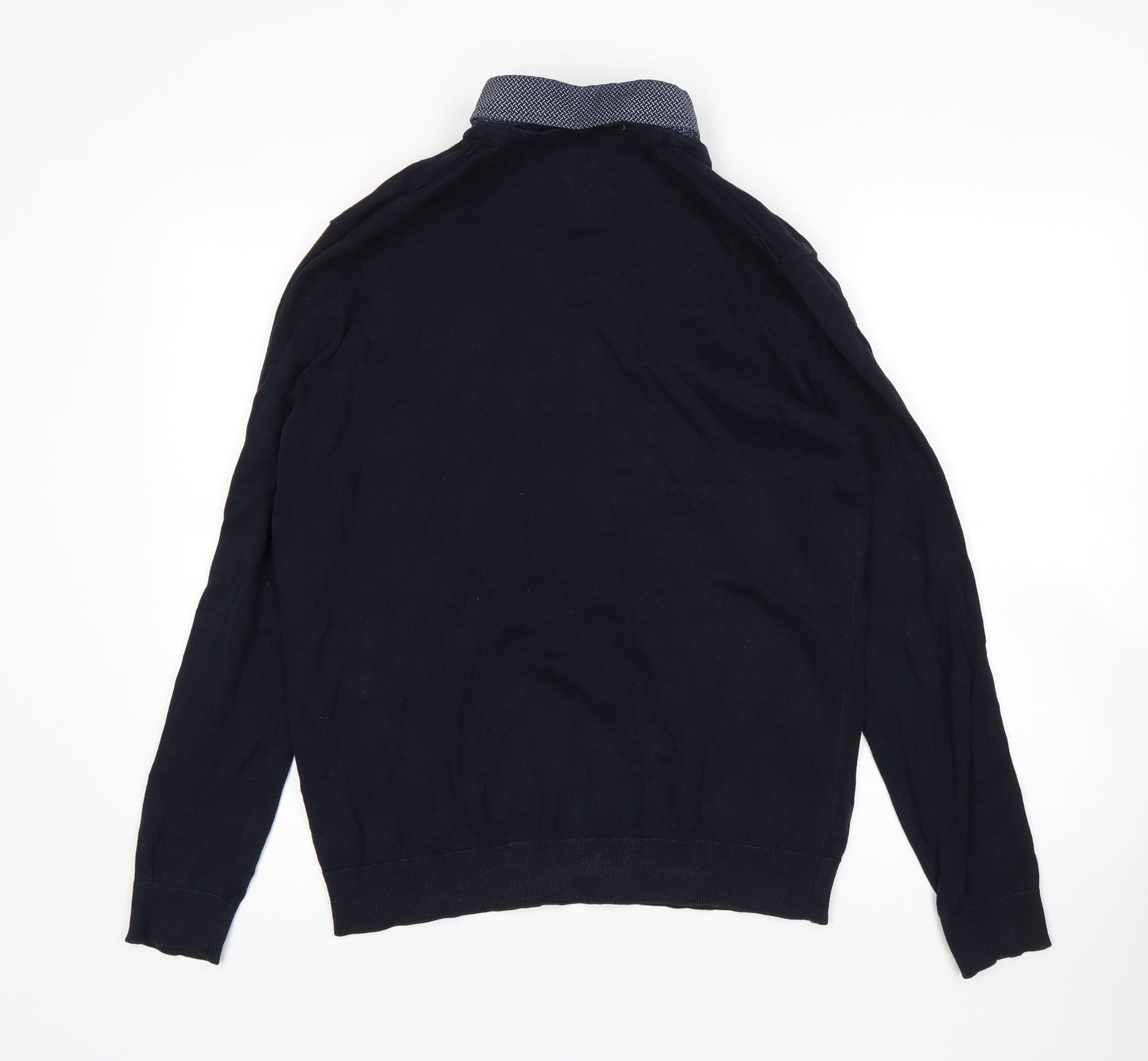 F&F Mens Blue   Pullover Sweatshirt Size L