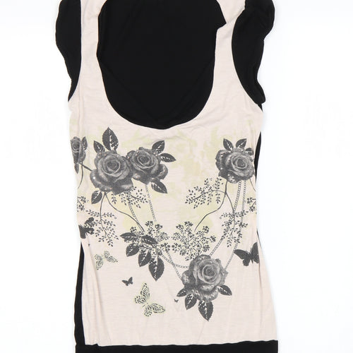 Progress Womens Multicoloured Floral  Basic Tank Size S