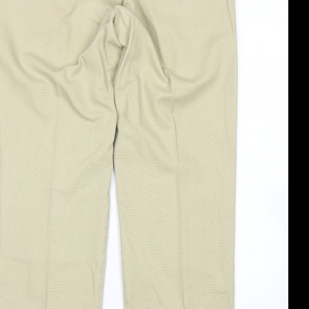 Frank Eden Mens Beige   Chino Trousers Size 36 L32 in