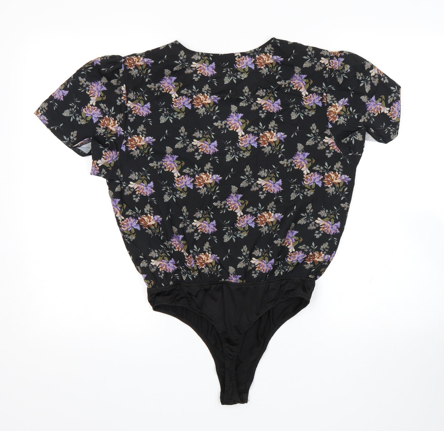 In the Style Womens Multicoloured Floral  Bodysuit One-Piece Size 10