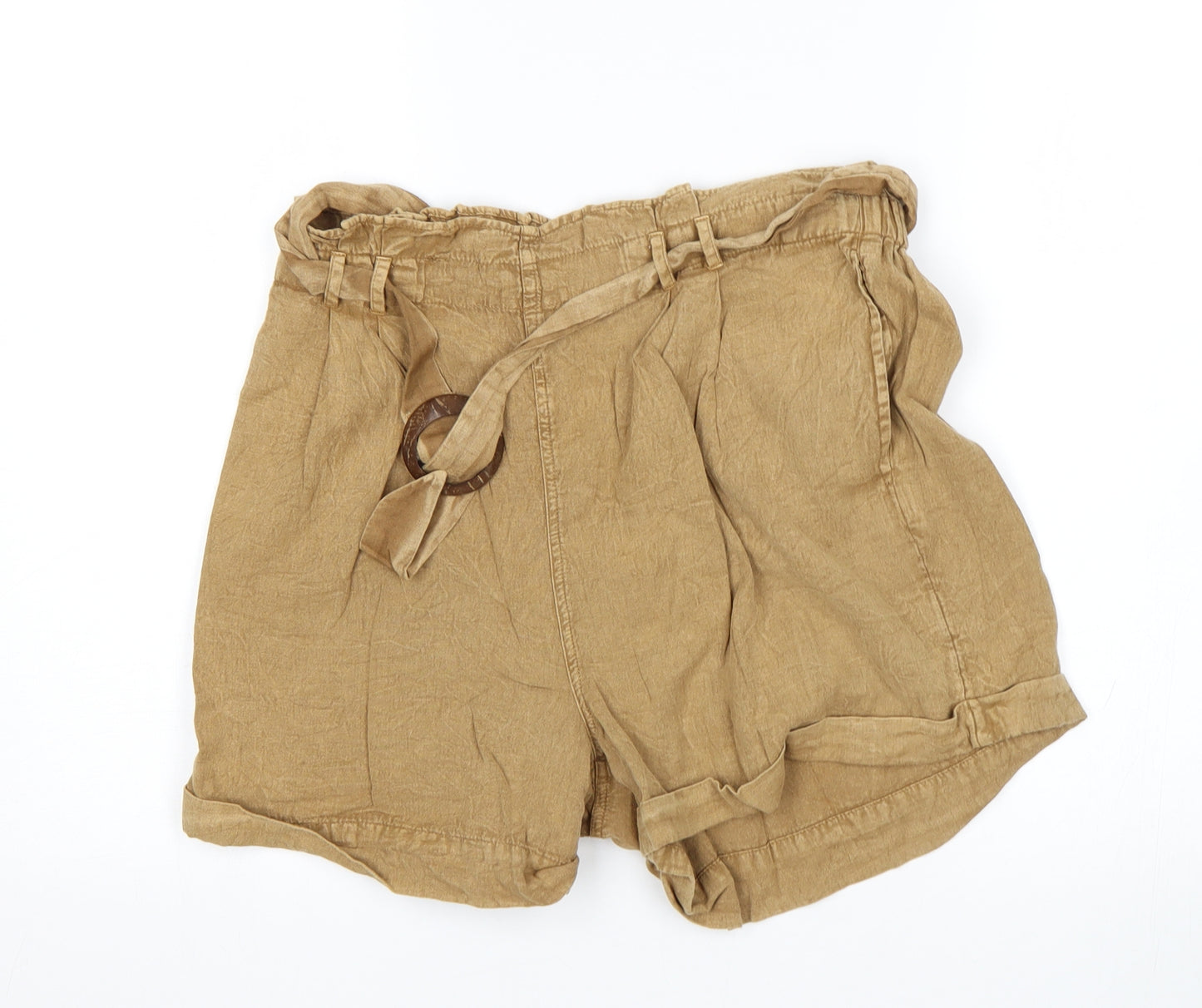 Urban Outfitters Womens Brown   Paperbag Shorts Size M