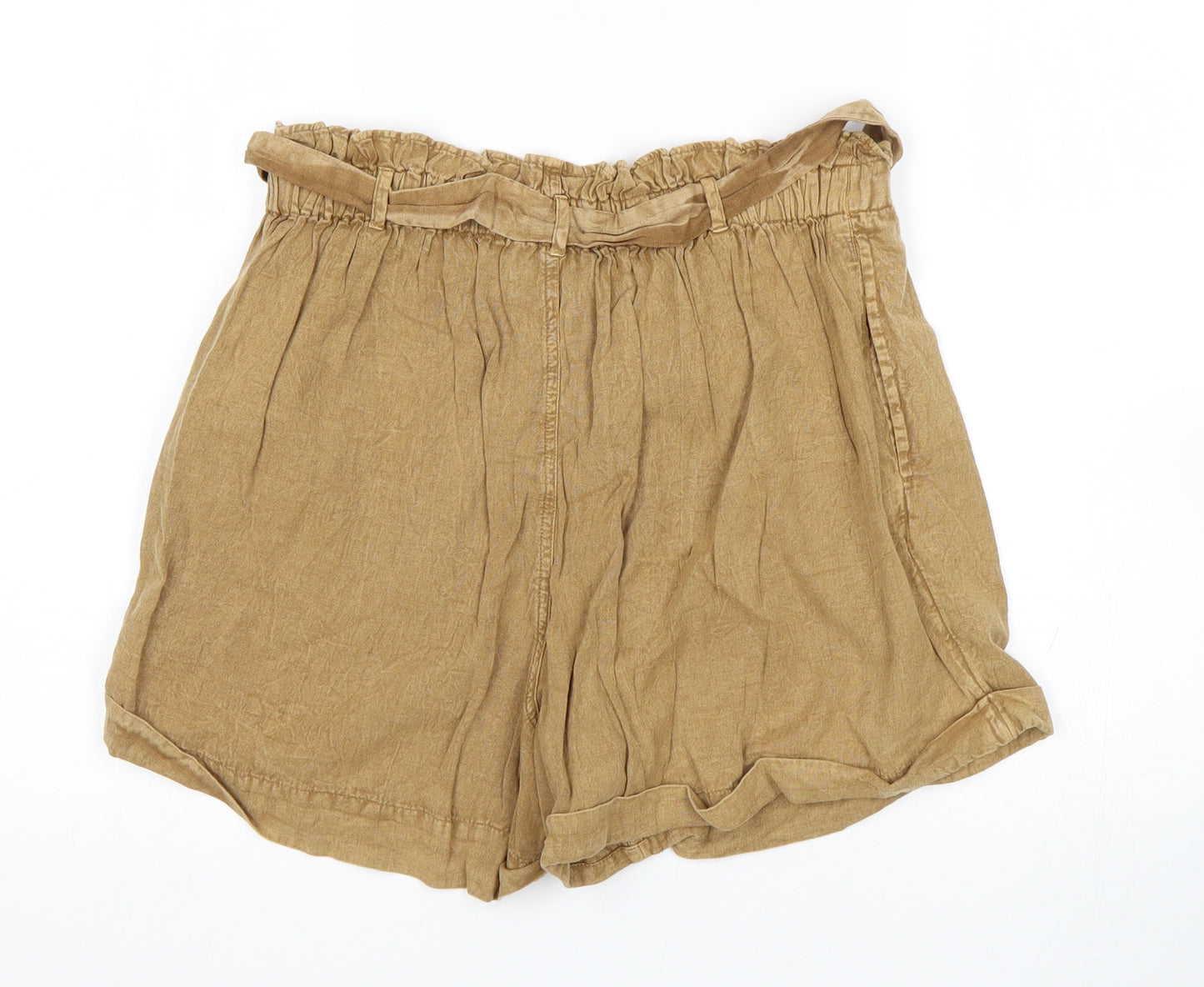 Urban Outfitters Womens Brown   Paperbag Shorts Size M