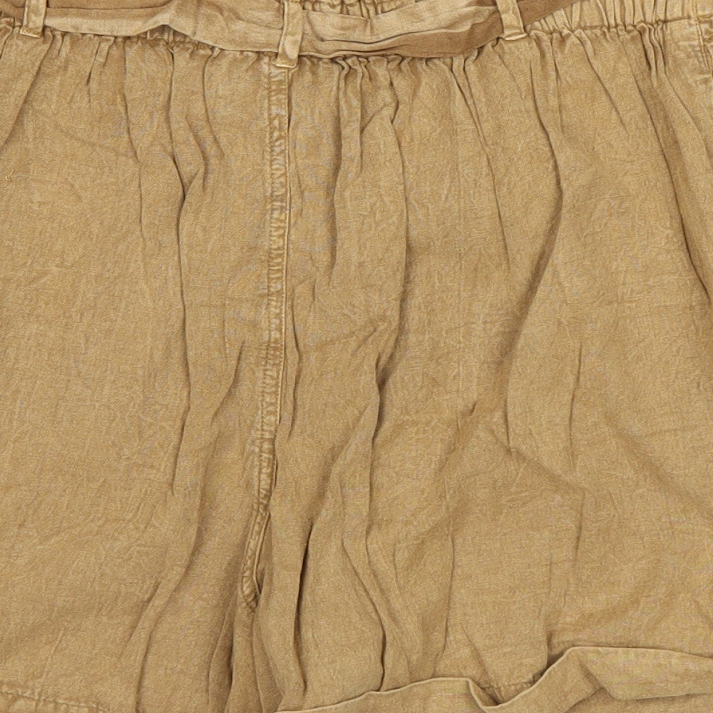 Urban Outfitters Womens Brown   Paperbag Shorts Size M