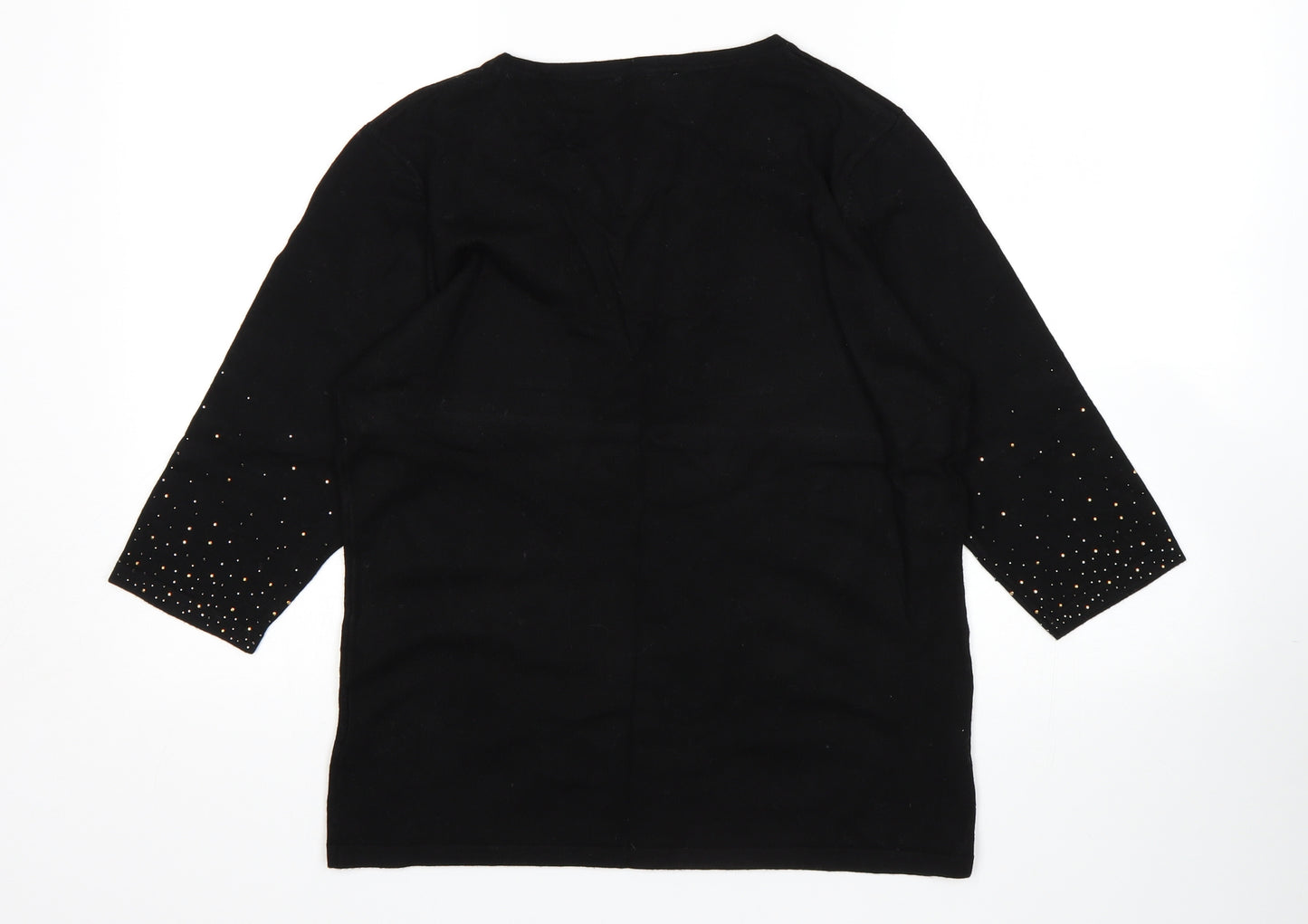 Anna Rose Womens Black   Pullover Jumper Size L