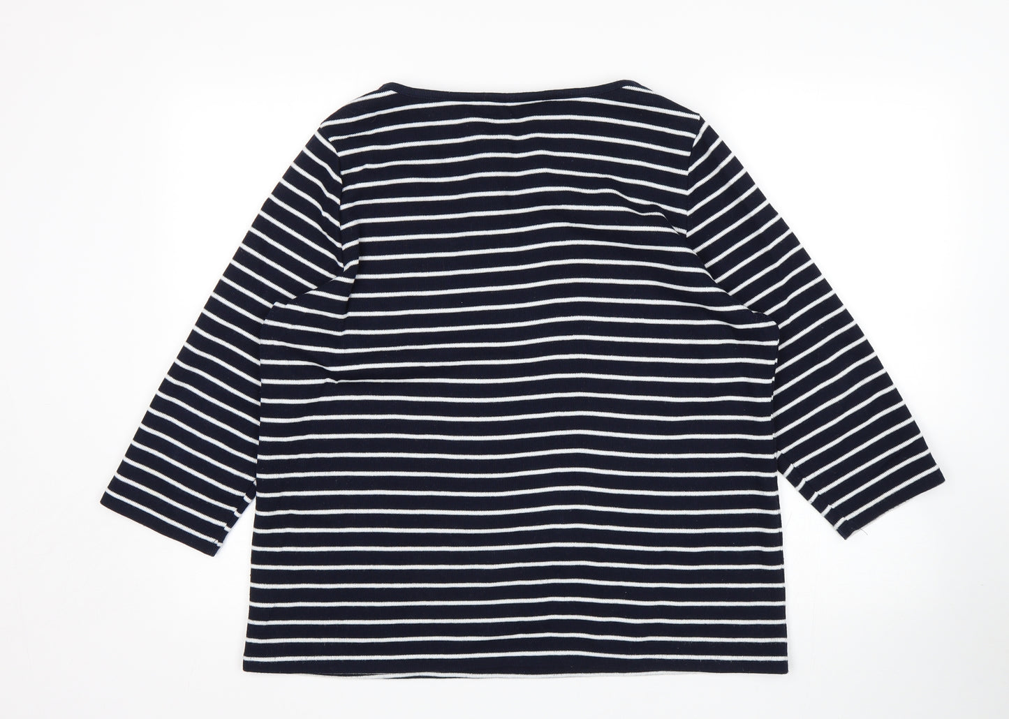 Love Leisure Womens Blue Striped  Pullover Jumper Size 16