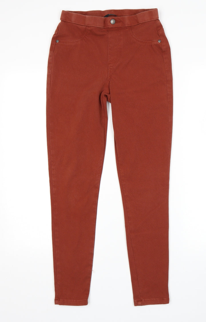 George Womens Orange Jegging Jeans Size 8 L27 in