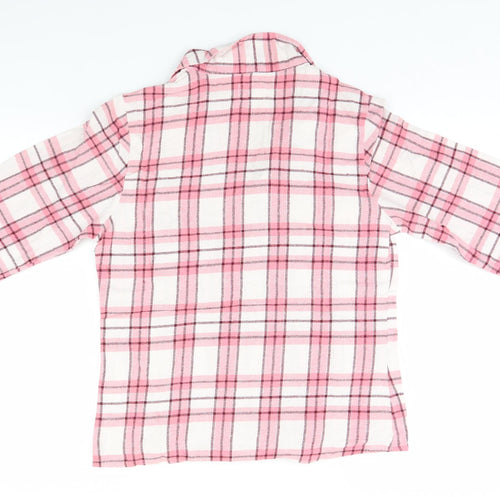 Preworn Womens Pink Plaid  Top Pyjama Top Size 10