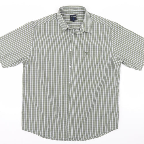 Pringle Womens Orange Plaid  Basic Button-Up Size L