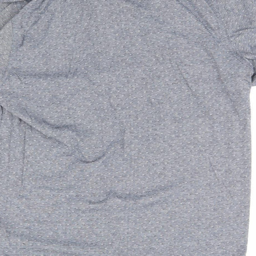 Lincoln Mens Grey Geometric   Polo Size L
