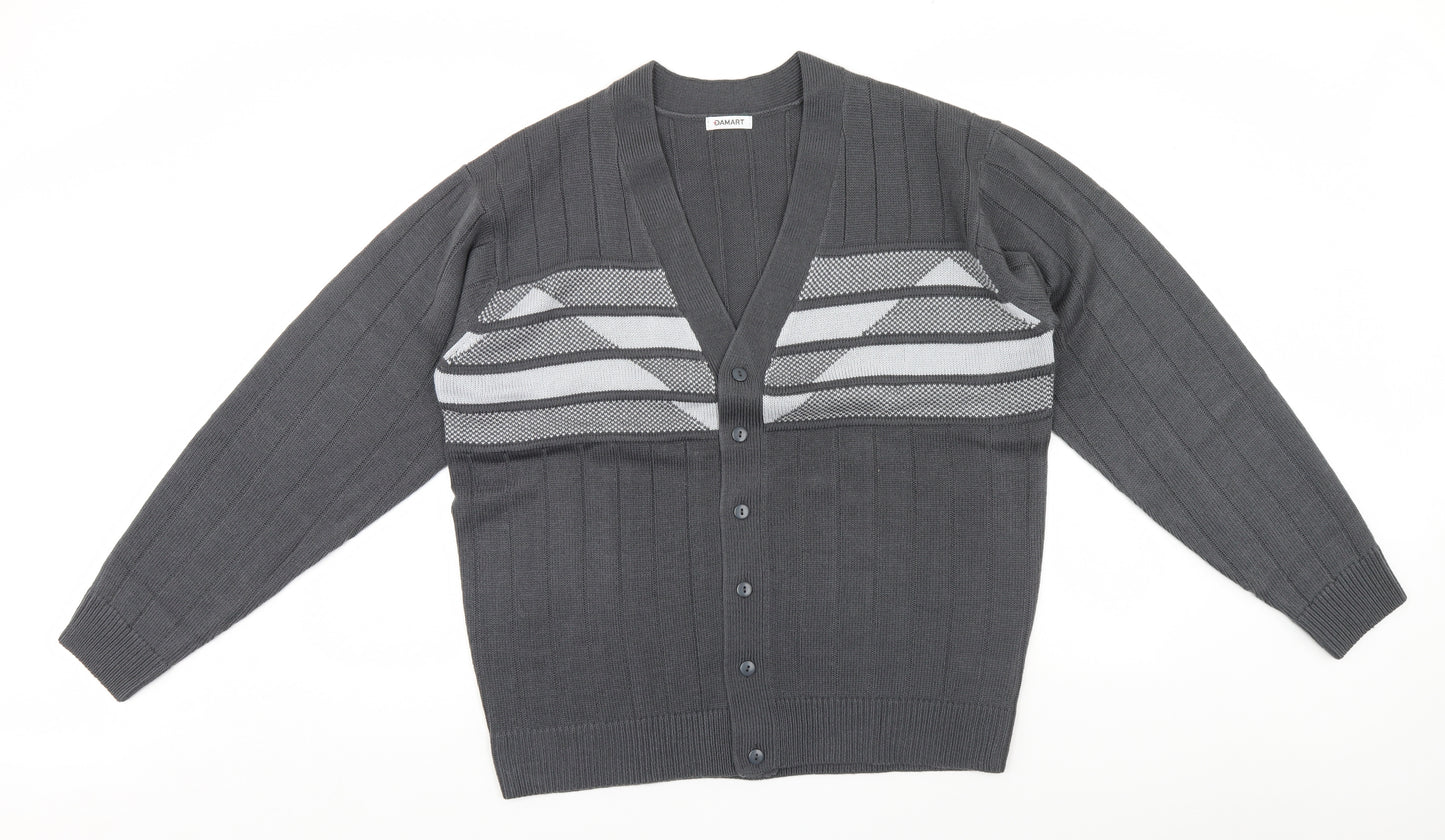 Damart Mens Grey   Cardigan Jumper Size L