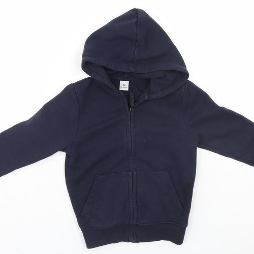 TU Boys Blue   Full Zip Hoodie Size 4 Years  - School