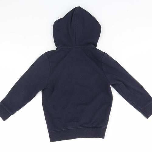 TU Boys Blue   Full Zip Hoodie Size 4 Years  - School