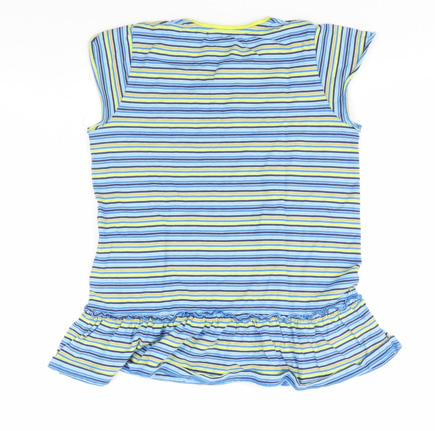 Woody Girls Multicoloured Striped  Basic T-Shirt Size 10 Years  - Frog