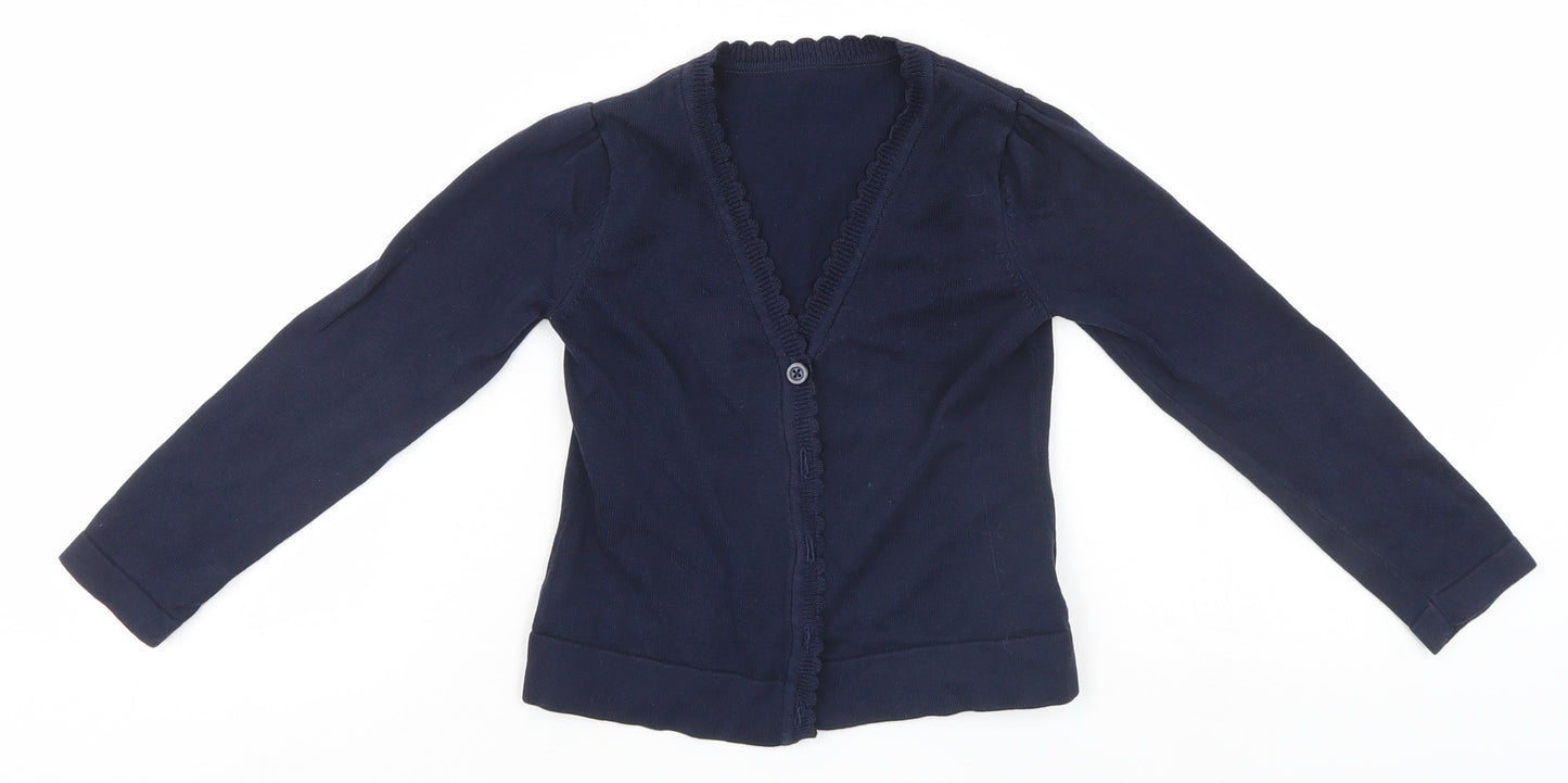 George Girls Blue   Cardigan Jumper Size 3-4 Years