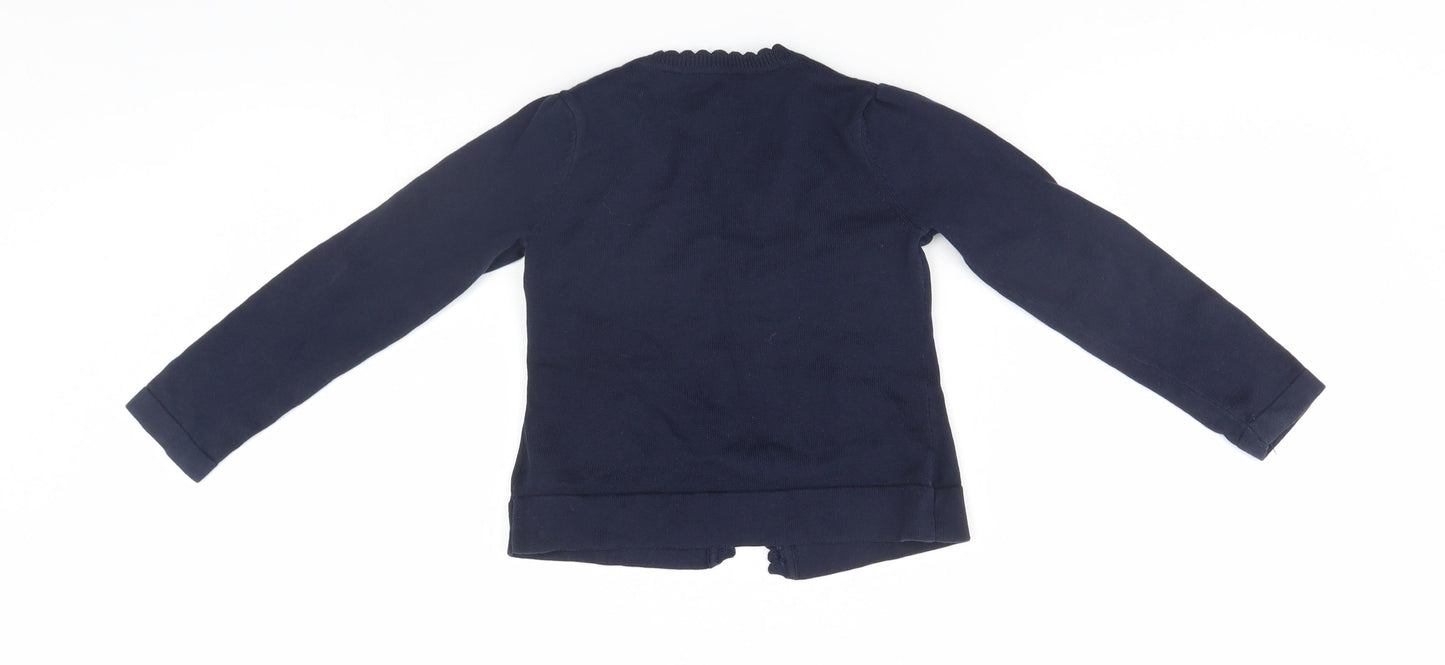 George Girls Blue   Cardigan Jumper Size 3-4 Years