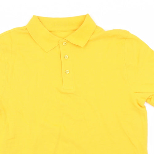 F&F Boys Yellow   Basic Polo Size 14-15 Years  - School