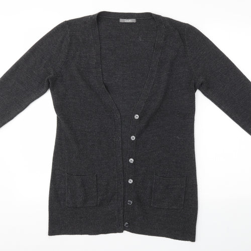 South Womens Grey   Cardigan Jumper Size 12
