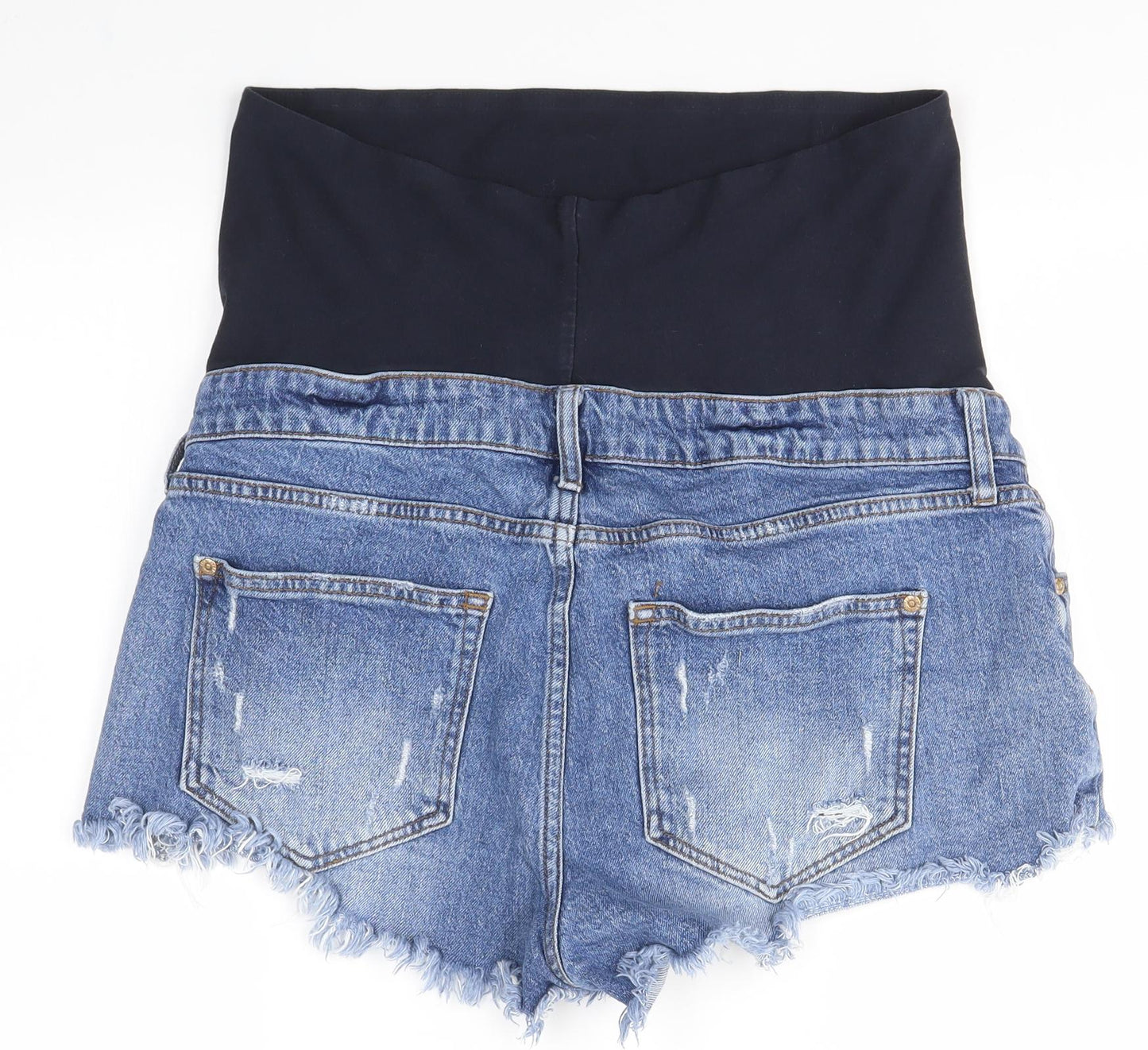 River Island Womens Blue   Boyfriend Shorts Size 14