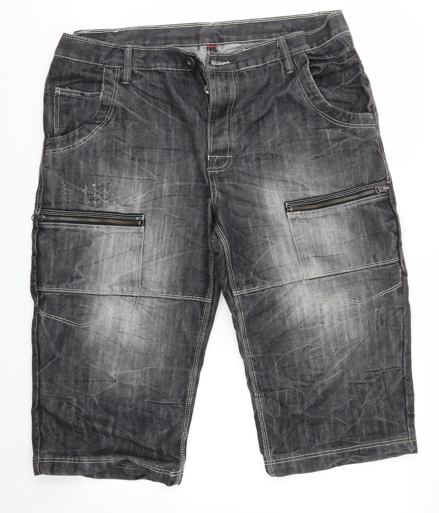 Primark Mens Grey   Chino Shorts Size 38 in