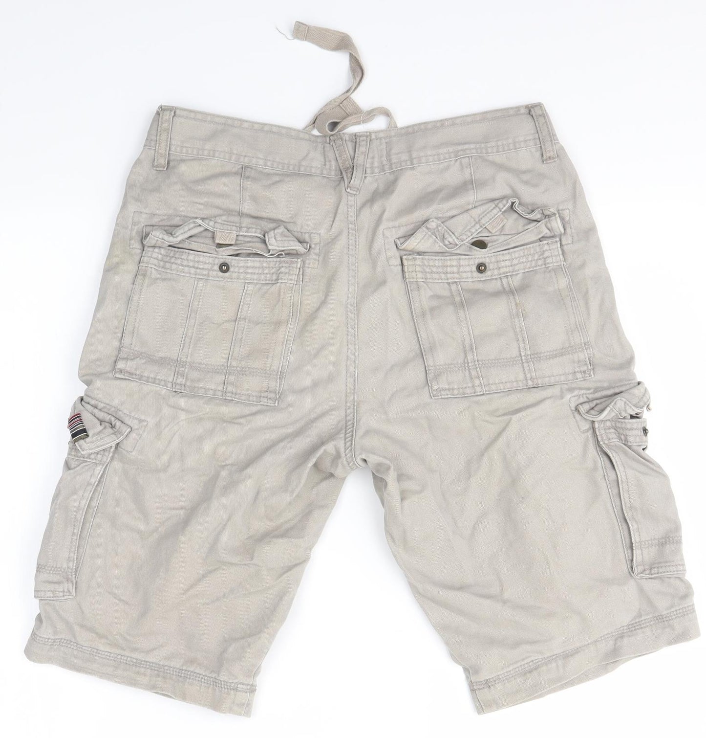 TRIPLE FIVE NYC Mens Grey   Cargo Shorts Size 30 in