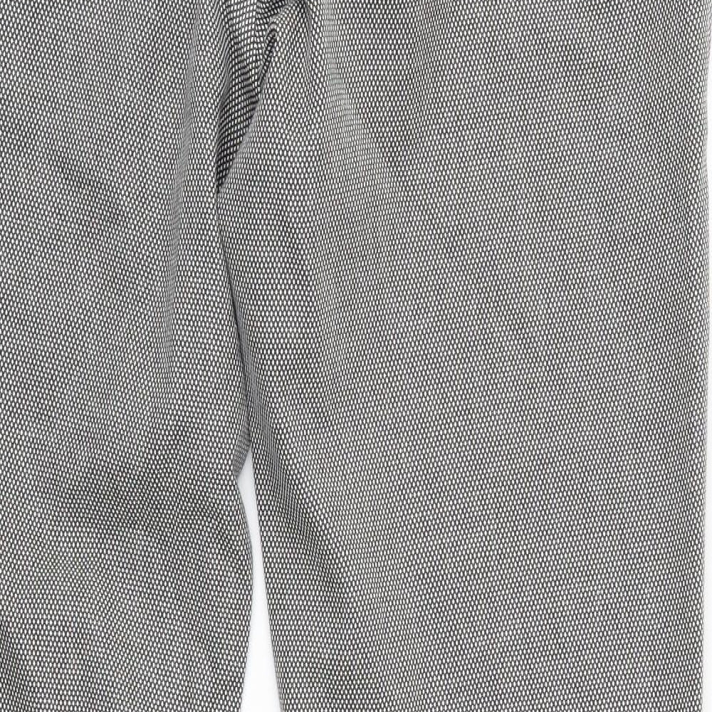 Zara Womens Grey   Dress Pants Trousers Size 14 L31 in