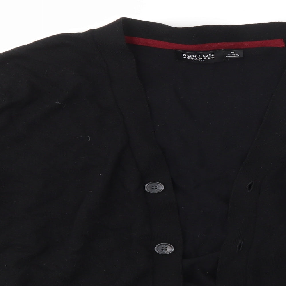 BURTON  Mens Black   Cardigan Jumper Size M