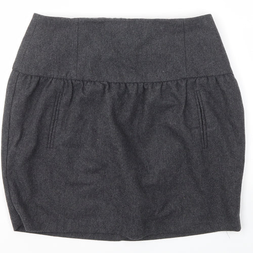 Warehouse Womens Grey   Straight & Pencil Skirt Size 10
