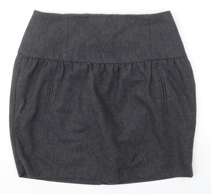 Warehouse Womens Grey Straight & Pencil Skirt Size 10