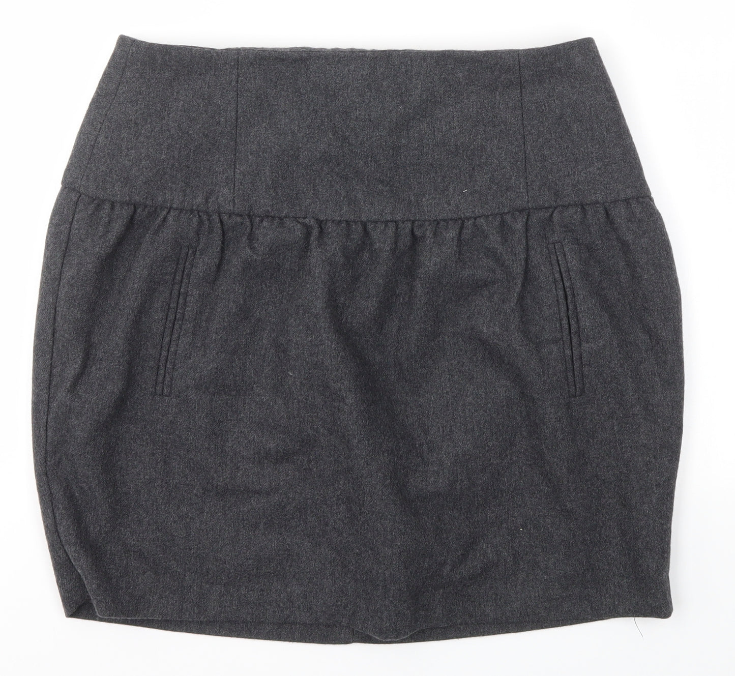 Warehouse Womens Grey   Straight & Pencil Skirt Size 10