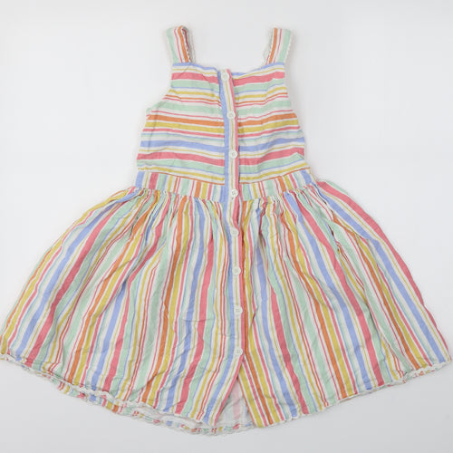 John Lewis Girls Multicoloured Striped  A-Line  Size 9 Years