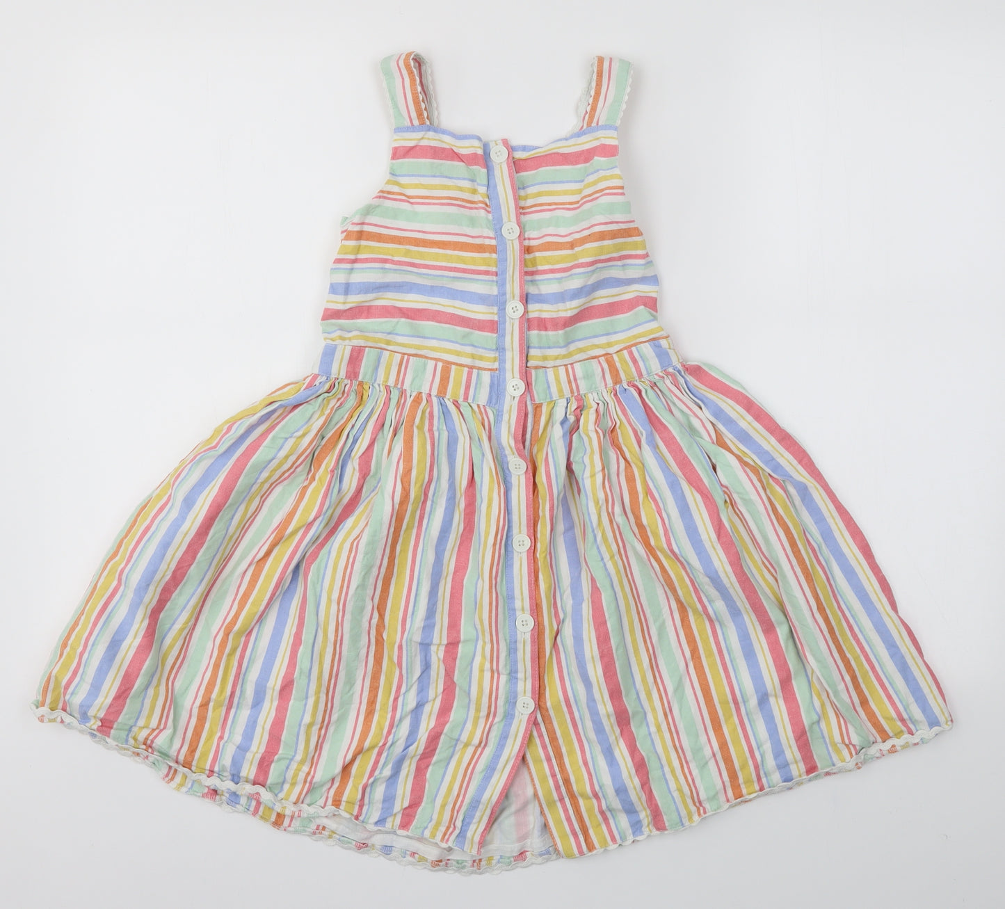 John Lewis Girls Multicoloured Striped  A-Line  Size 9 Years