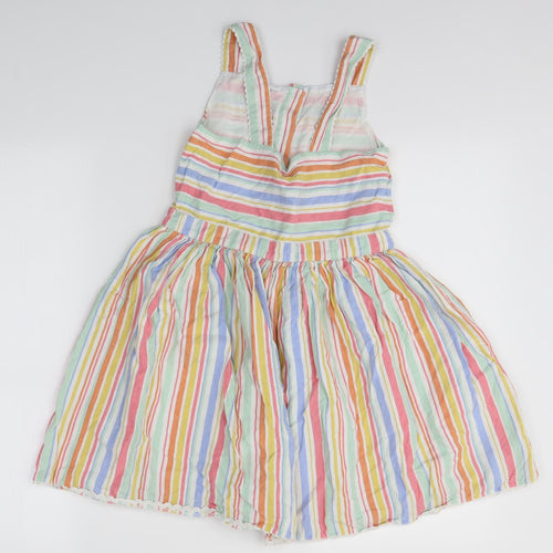 John Lewis Girls Multicoloured Striped  A-Line  Size 9 Years
