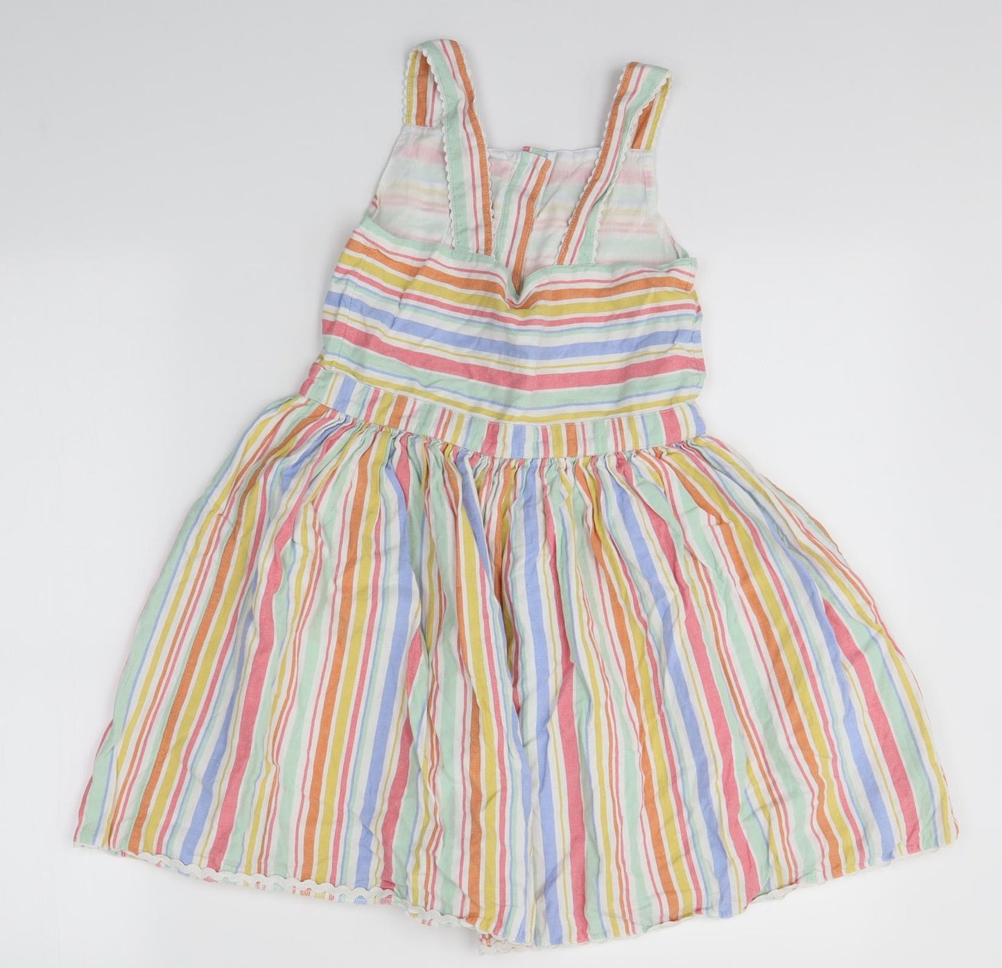 John Lewis Girls Multicoloured Striped  A-Line  Size 9 Years