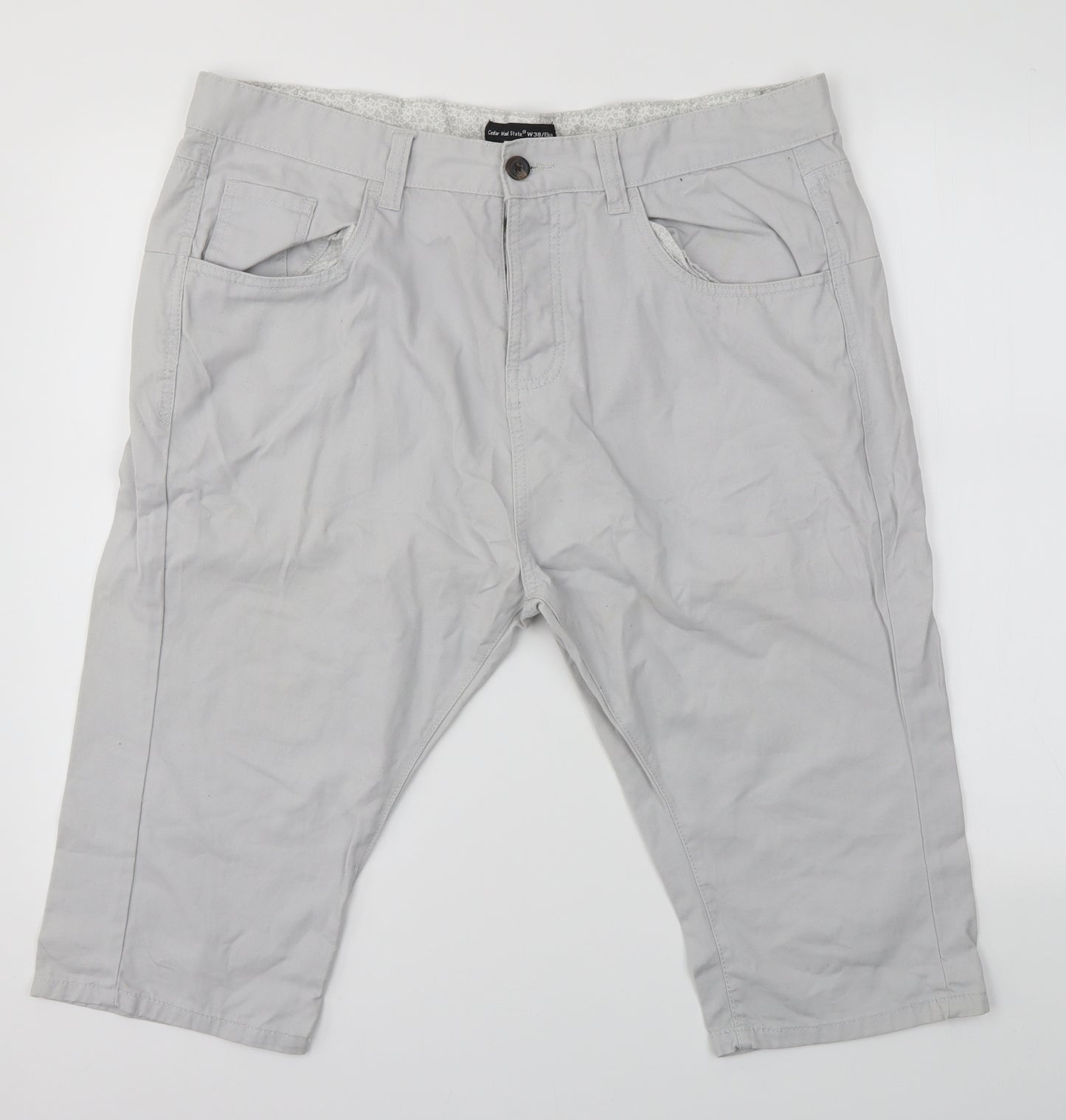 Primark Mens Grey   Chino Shorts Size 38 in