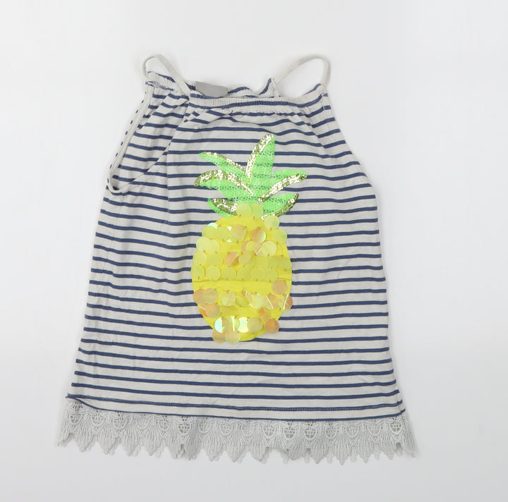 Matalan Girls Multicoloured Striped Camisole Blouse Size 9 Years