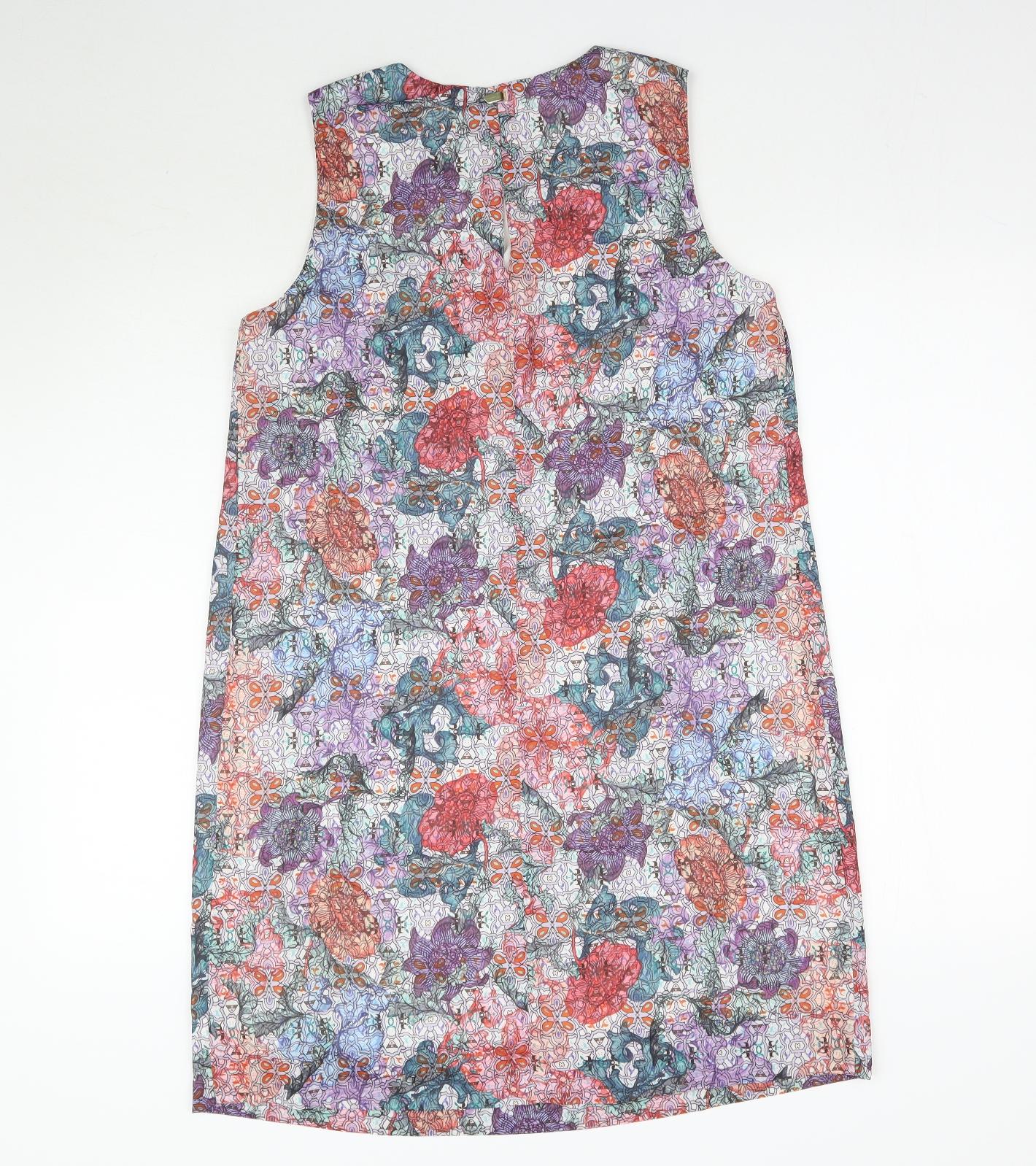 H&M Womens Multicoloured Geometric  Tank Dress  Size 10