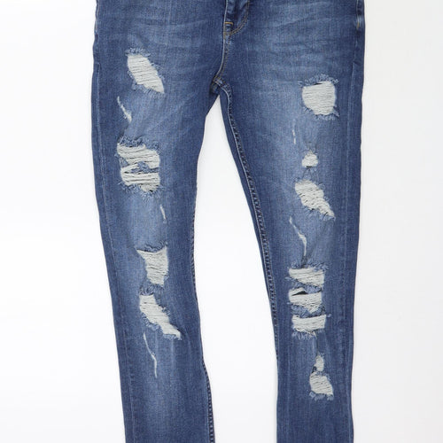 ASOS Womens Blue  Denim Skinny Jeans Size 32 in L31 in