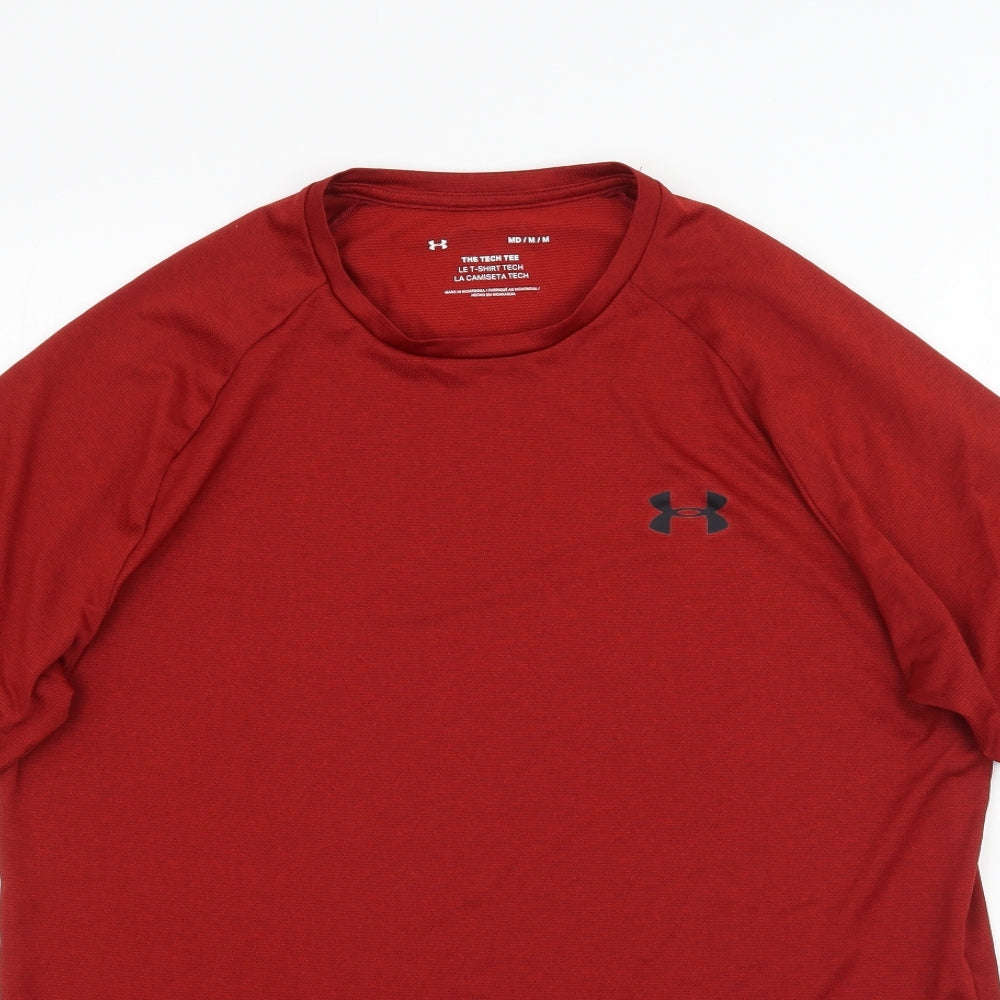 Under armour Mens Red   Basic T-Shirt Size M